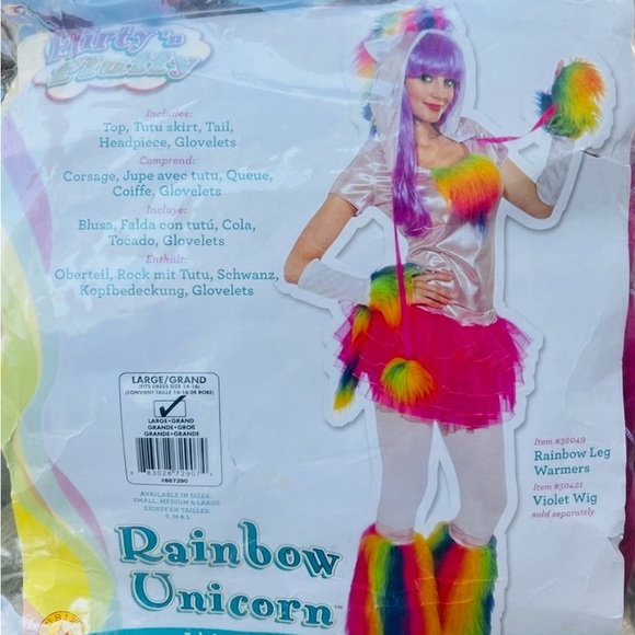 Sexy Rainbow Unicorn costume - Picture 2 of 2